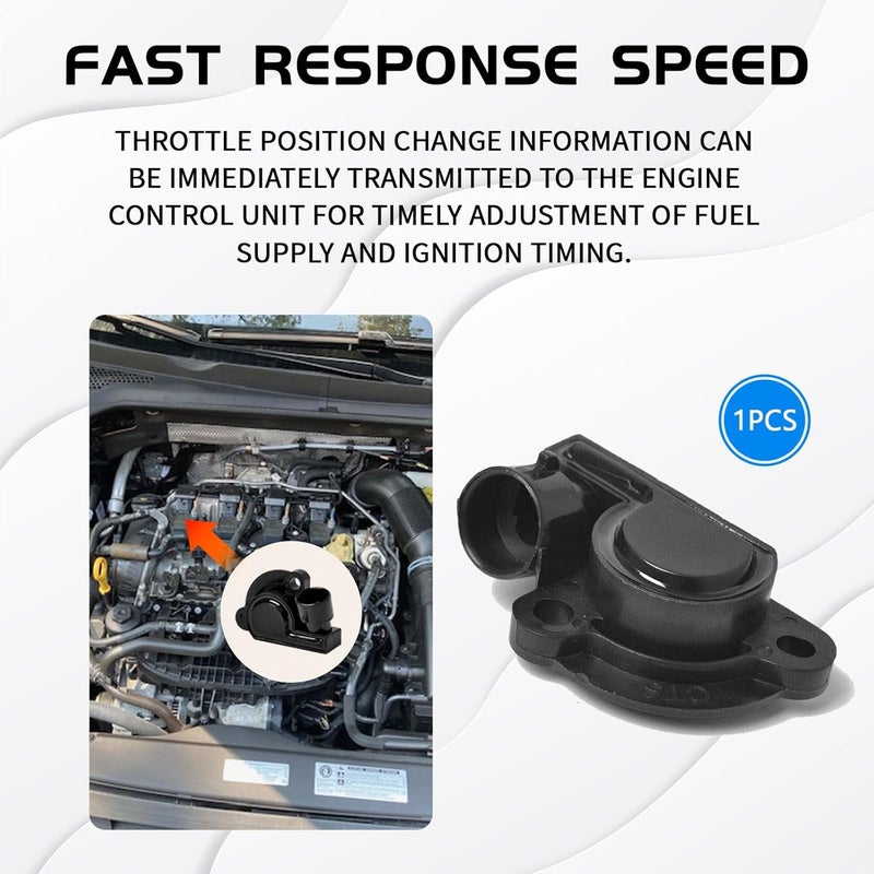 Hirificing Throttle Position Sensor TPS Throttle Body Position Sensor, TPS Accelerator Gas Fuel Idle Air Control Valve Sensor OEM 17087400 17088026 17111815 for Chevy, Buick, Cadillac - Image 4